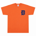 Short Sleeves Crew Neck With Bold Navy Logo On The Chest - M-50