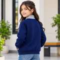 2 Side Welt Pockets Ribbed Cuffs & Bottom Hem Bomber Zipper Jacket - K-210