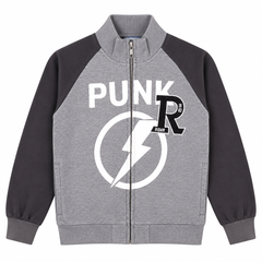 High Quality Screen Print + Embroidered Patch Logo Bomber Zipper Jacket - K-208