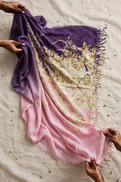 Wool Printed Stole Soft Light Weight - R-23