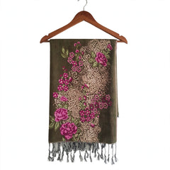 Wool Blended Soft Acrylic Wool Stole - R-22