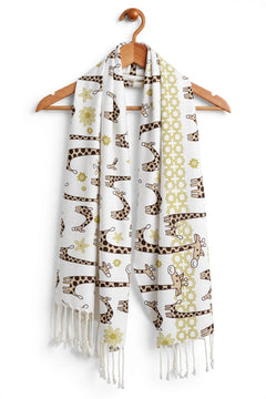 Giraffe Printed Stole - R-10