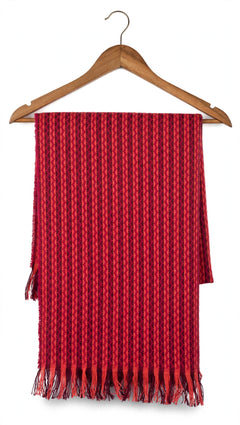 Vertical Striped Wool Muffler - R-37