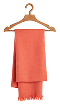 Plain Peach Wool Muffler - R-2