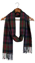 Check Wool Muffler Light and Soft - R-31