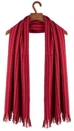 Vertical Striped Wool Muffler - R-37