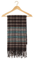 Check Wool Muffler Light and Soft - R-30