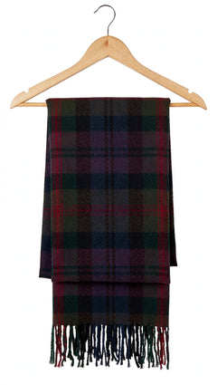 Check Wool Muffler Light and Soft - R-31