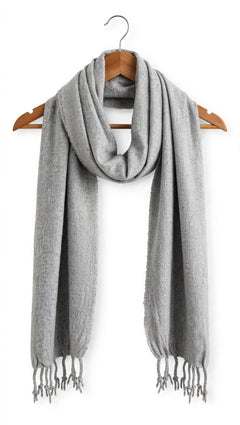 Plain Wool Muffler Light&Soft -R-46