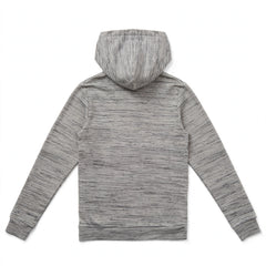 Men's Grey Marl Zipper Hoodie - Premium Fleecewith Side Zipper Pockets - M-173