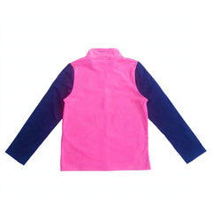 Two-Tone Mock Neck Zipper Jacket - Lightweight - K-194
