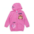 Love Planet Printed Zipper Hoodie With Cangro Pocket - K-189