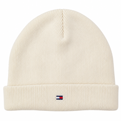 Tommy Beanie Cap Off Whit With Embroidery - R-79