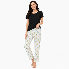Lemon printed pajama pant