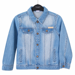 Light Blue Denim Jacket - Ice Wash 4 Pockets (2 Chest + 2 Front) - K-203