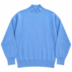 Women's Premium Ribbed Hem High Neck Sweater -W-168