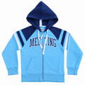 Block Meeting Varsity Zipper Hoodie With Cangro Pocket - K-200
