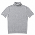 Short Sleeves Plain, High Neck,   - W -179