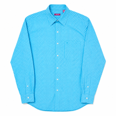 Long Sleeves Color Shirt With  Embroidery Pocket