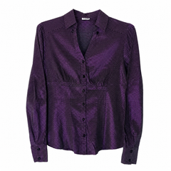 Long Sleeves Collar Shirt Check Pattern