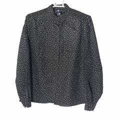 Long Sleeves Mock Style Collar Shirt