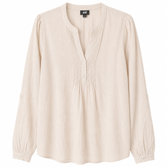Long sleeves top with button