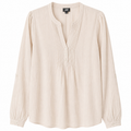 Long sleeves top with button
