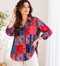 Long sleeves western collar shirt.