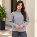 Plain, High Neck, Full Sleeves - W -187