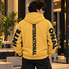 Pullover Hoodie with Kangaroo Pocket + Drawstring Hood-M-176