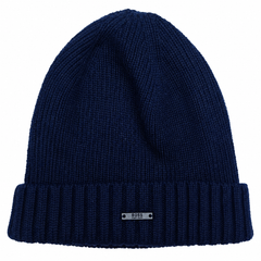 Simple Knitted Beanie Cap With Logo - R-102