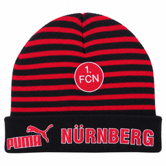 Red Black Striped Beanie Cap / Winter Cap - R-84
