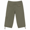 OLive  green Cargo Capri Pant back