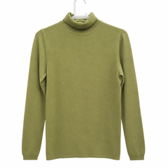 Oversized Mock Turtle Neck Sweater / High Neck -W-163