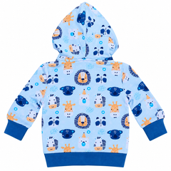 Baby Jungle Safari Printed Zipper Hoodie - K-188