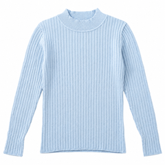 Mock Turtle Neck Sweater / High Neck -W-158