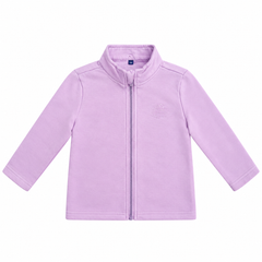 Mock Neck Zipper Jacket - Soft Cotton Fleece - K-190