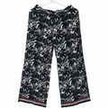 Printed trousers.