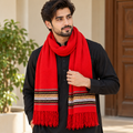 Red Color with Heavy Embroidered Border - R-66