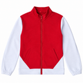 Mock Neck Zipper Jacket With 2 slant welt / hidden side pockets - K-202