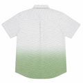 Short Sleeves Collar Shirt With Front Pocket back side view.