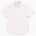 Short Sleeves Collar Shirt With Front Pocket front side view
