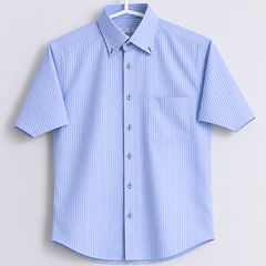 Short Sleeves Collar Shirt With Front Pocket