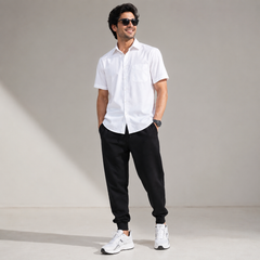 Short Sleeves Collar Shirt With Front Pocket