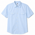 Short Sleeves Collar Shirt With Front Two Pocket