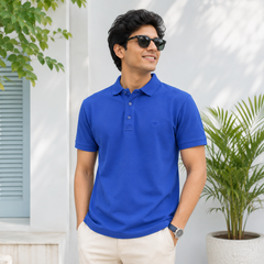 Short Sleeves Polo Collar Shirt