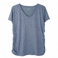 Short sleeves T-shirt with pink pattren...