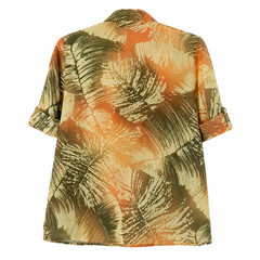 Short Sleeves Button Collar Shirt