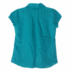 Short Sleeves Cap Boxy Collar Shirt