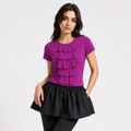 Short sleeves scope neck tee- shirt...